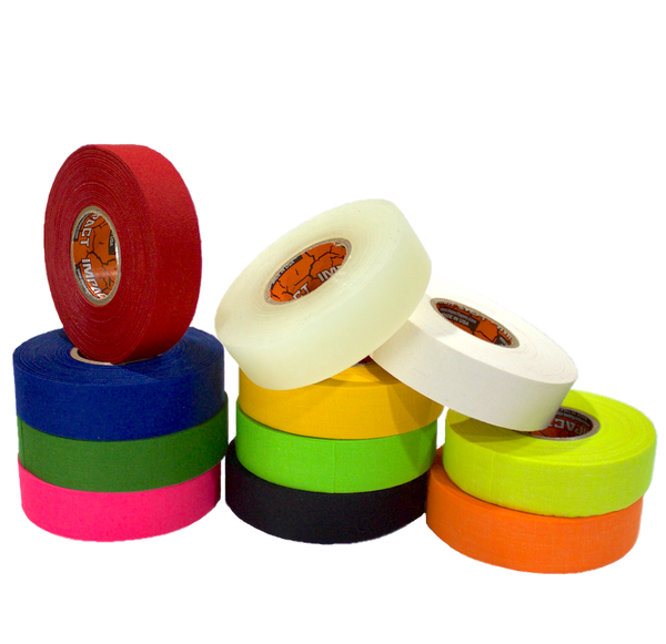 athletic tape, hockey tape, stick tape, trainers tape, black athletic tape, blue athletic tape, green athletic tape, neon green athletic tape, neon orange athletic tape, neon pink athletic tape, neon yellow athletic tape, white athletic tape, yellow athletic tape
